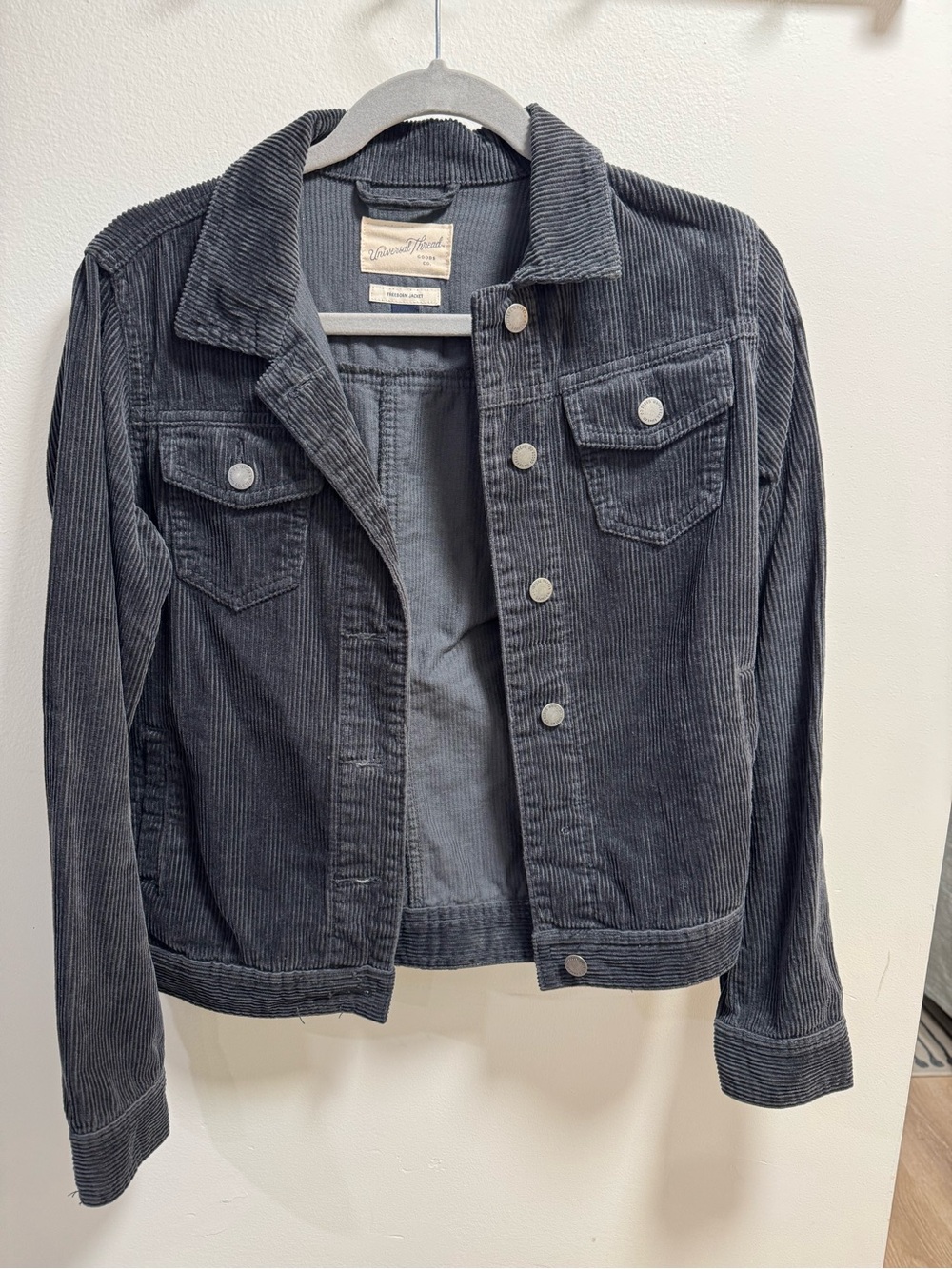 Universal Thread Charcoal Corduroy Jean Jacket
